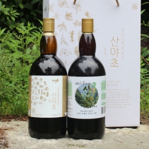 농업법인(주)산초당,산야초발효액 세트 1100ml x 2